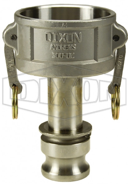 3025-DA-SS - Dixon Cam & Groove Jump Size Type DA Coupler x Adapter