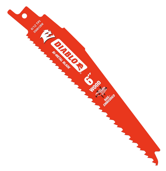 6 in. Bi-Metal Recip Blade for Nail Embedded Wood (5-Pack)