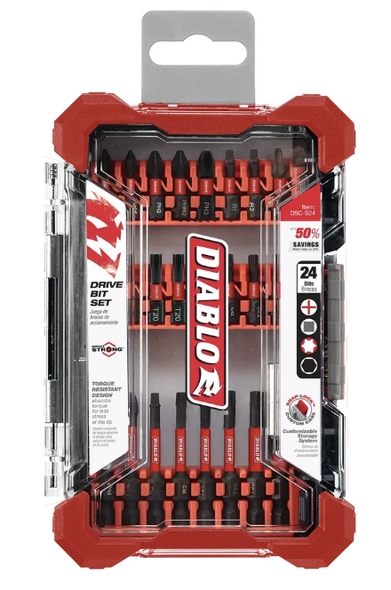 24 pc Screwdriving Set (24-Piece)