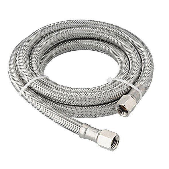 6' (72") S.S. Braided Ice Maker Connector- Lead Free