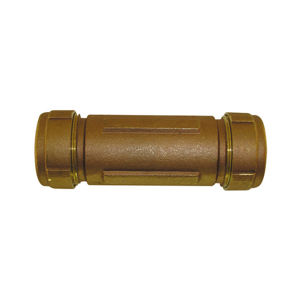 2" IPS Long Brass Compression Coupling- Lead Free