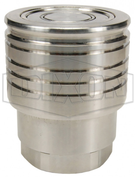 8STF8-SS - ST-Series Heavy Duty Flushface Female Threaded Coupler