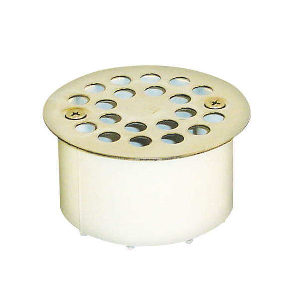 4" PVC Snap-in Drain w/ Stainless Steel Strainer