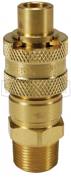 N4BM4-B - Dix-Lock® N-Series Interchange Male Head x Male Threaded End Plug