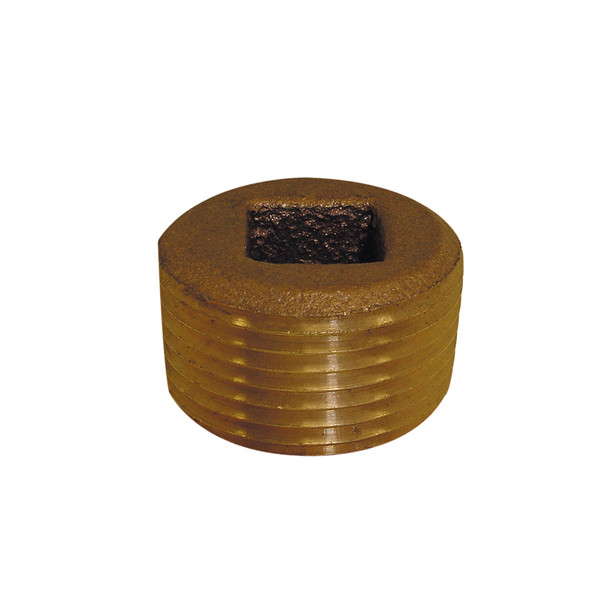 3/8" MPT Bronze Countersunk Plug