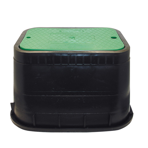 12" Water Meter Box w/ Solid Recessed Black Lid