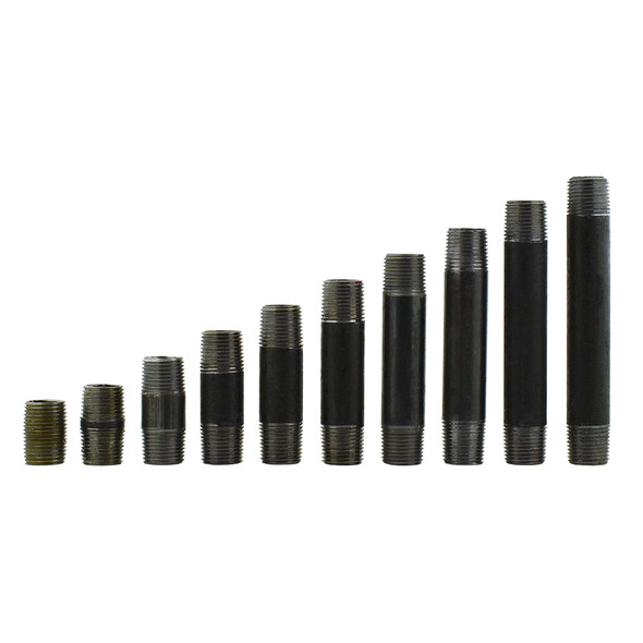 1/2" IPS Black Iron Nipple Installation Kit A (11 Nipples)