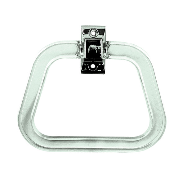 ACRYLIC TOWEL RING W/ EXPOSED SCREWS