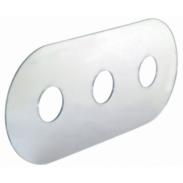 Mirror Finish Cover Plate for 3-hole Tub/Shower Valve