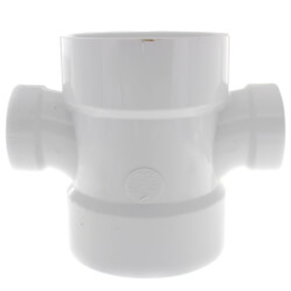 PVC DWV Double Reducing Sanitary Tee (All Hub)