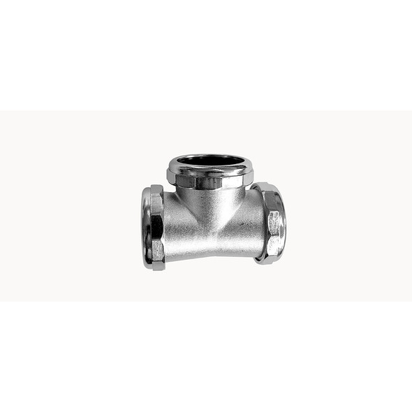 1-1/2" Cast Slip Repair Tee- Chrome Plated