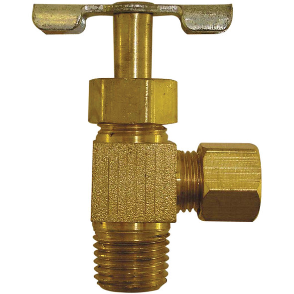 1/4" OD X 1/8" MPT ANGLE NEEDLE VALVE