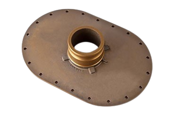 Manway Flange with 4" Male Cam Fitting Adapter