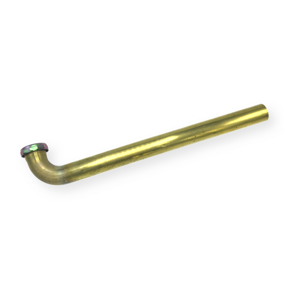 1 1/2" X 18" Rough Brass Slip Joint Waste Bend