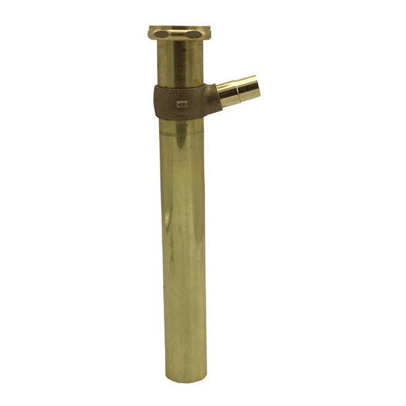 1 1/2" X 12" Cast 3 Piece Dishwasher Tailpiece With Brass Slipnut