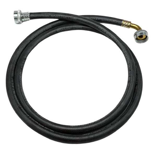 6′ Rubber Washing Machine Hose With Goosneck