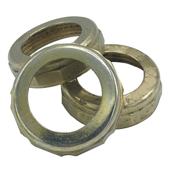 1 1/2" X 1 1/4" Brass-Plated Zinc Die-Cast Slipnut