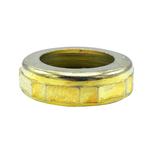 1 1/2" X 1 1/2" Chrome-Plated Solid Brass Slipnut