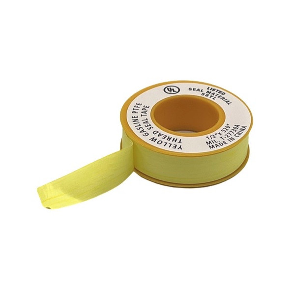 1/2" X 520" Yellow Teflon Tape