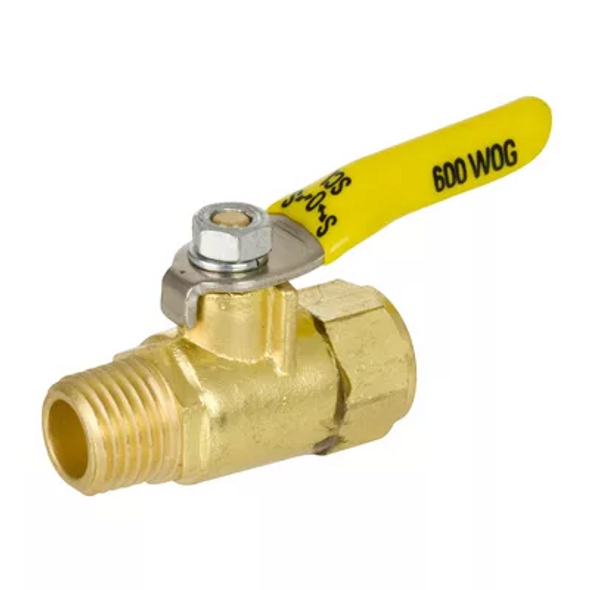 Brass Mini Ball Valve FIP x MIP