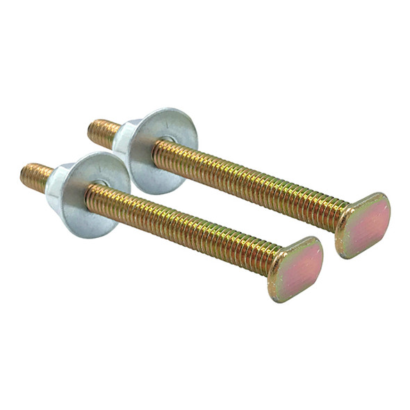 5/16" X 3 1/2" Brass-Plated Flange Bolts (Pair)