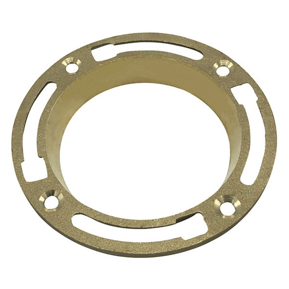 4 1/2" Deep Brass Closet Flange