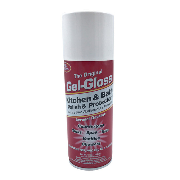 “Gel-Gloss” Fiberglass & Marble Cleaner Aerosal Spray 12 Oz.