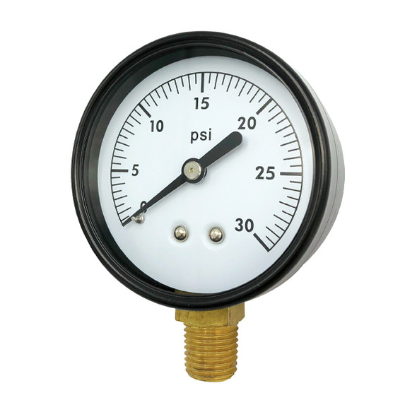 2 1/2" 30 PSI Pressure Gauge