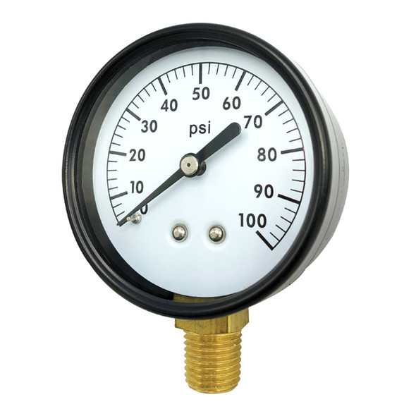 2 1/2" 100 PSI Pressure Gauge