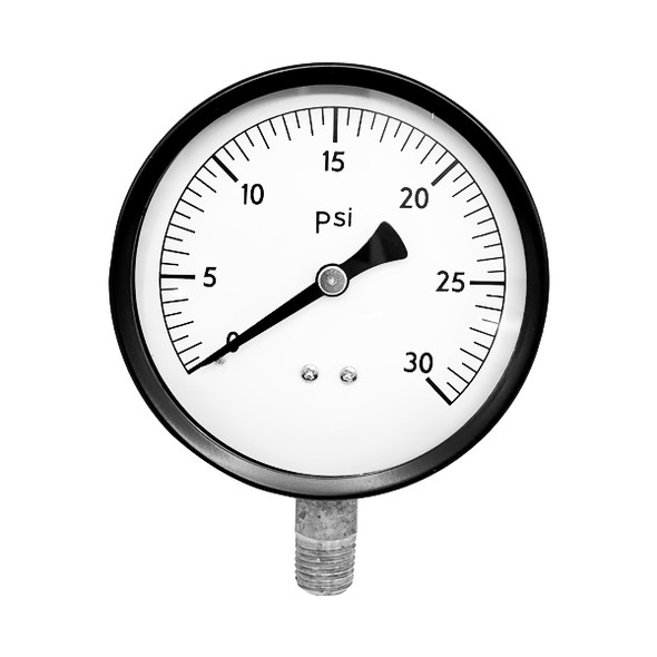 3 1/2" 30 PSI Pressure Gauge
