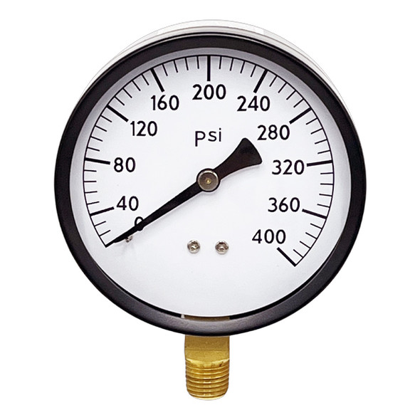 3 1/2" 400 PSI Pressure Gauge