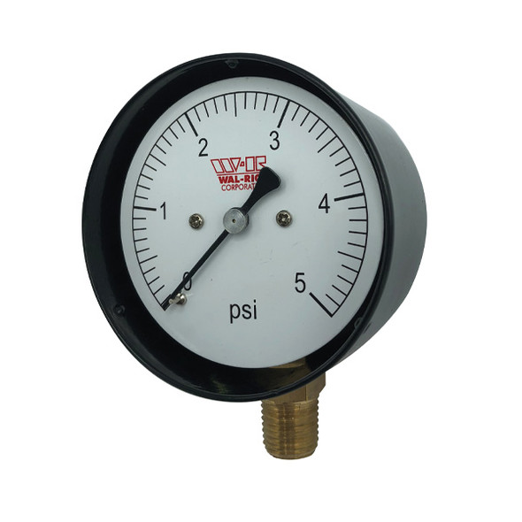 2 1/2" Diaphragm Pressure Gauge 5 PSI