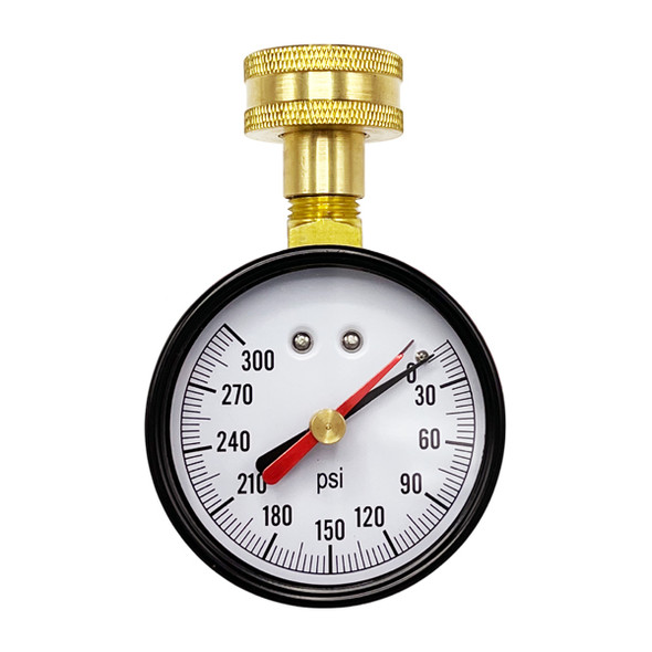 Water Test Gauge With Red Indicator Arm – 300PSI