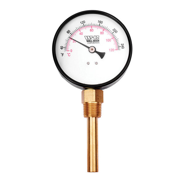 Straight Dial Hot Water Thermometer