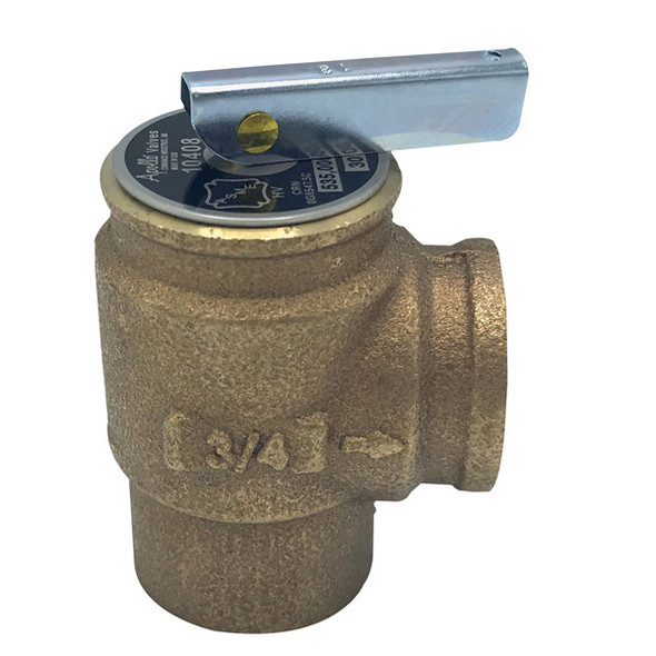 30# 3/4" F X F Hot Water Relief Valve