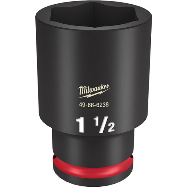 Milwaukee 49-66-6238 SHOCKWAVE Impact Duty 1/2"Drive 1-1/2" Deep 6 Point Socket