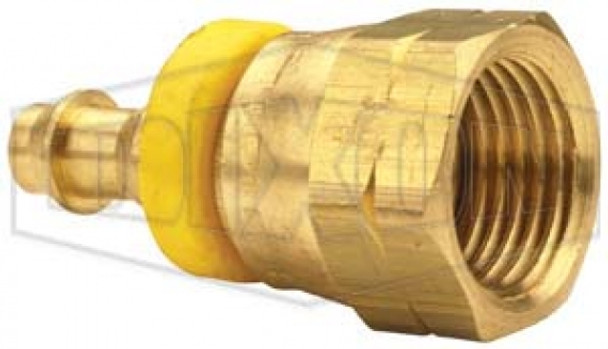 2841217C - Female 45° SAE Swivel x Push-on Hose Barb