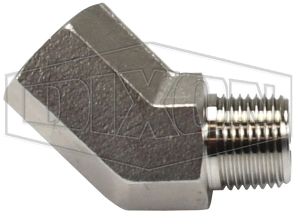 3060606SS - 45° NPT Street Elbow
