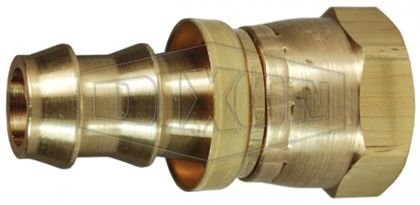 2870814CBC - Female 45°SAE/37°JIC Swivel x Push-on Hose Barb