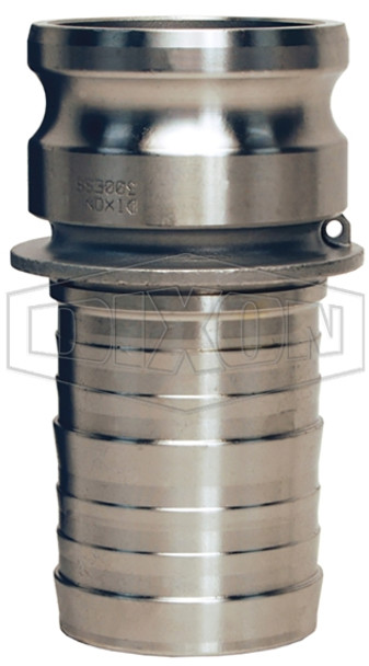 300-E-SS - Dixon Cam & Groove Type E Adapter x Hose Shank