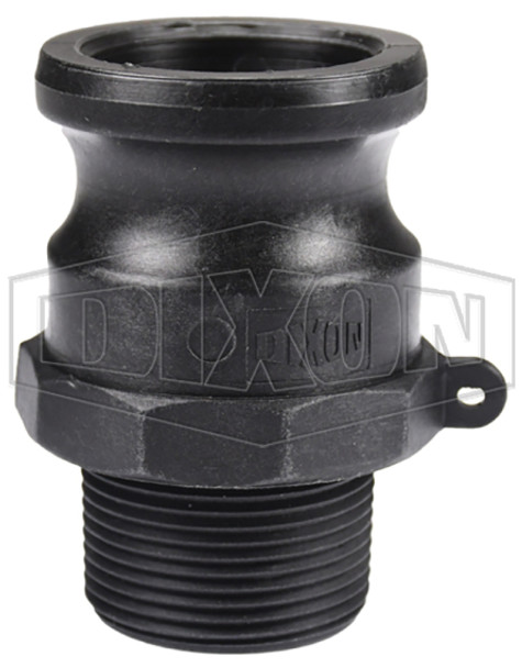 PPF125 - Glass-Filled Polypropylene Cam & Groove Type F Adapter x Male NPT