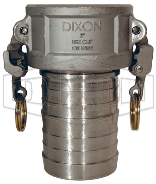 RC100EZCR - EZ Boss-Lock Cam & Groove/Camlock Type C Coupler x Hose Shank