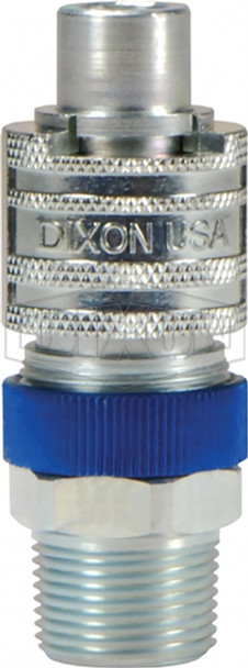 N4M4-LS - Dix-Lock® N-Series Interchange Male Head x Male Threaded Safety-Lock End Plug