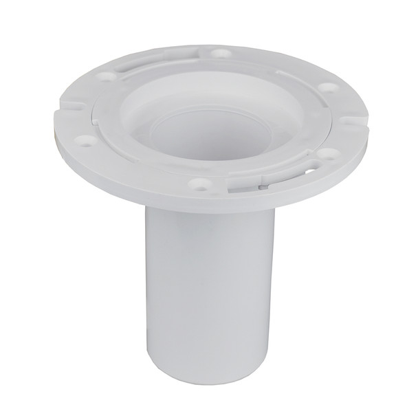3" PVC Closet Flange w/ 6" Barrell and Adj Plastic Ring