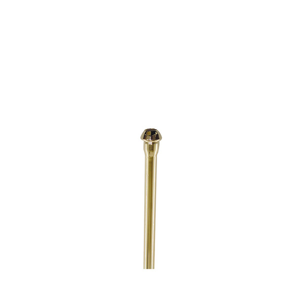 3/8" OD x 20" Copper Lavatory Riser- Chrome Plated