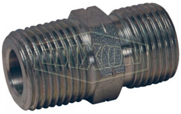 B3401-8-8 - British Thread Adapter Male NPTF x Male BSPP