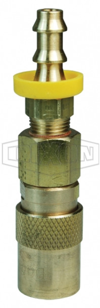 3CMB4-B - CM-Series Industrial Mold Valved Coupler Push-Loc Barb
