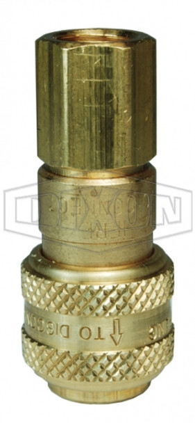 6DF4-B - DF-Series Pneumatic Automatic Female Threaded Coupler