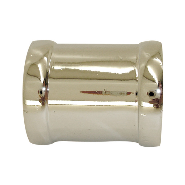 1/2" FPT Chrome Plated Brass Coupling- Lead Free