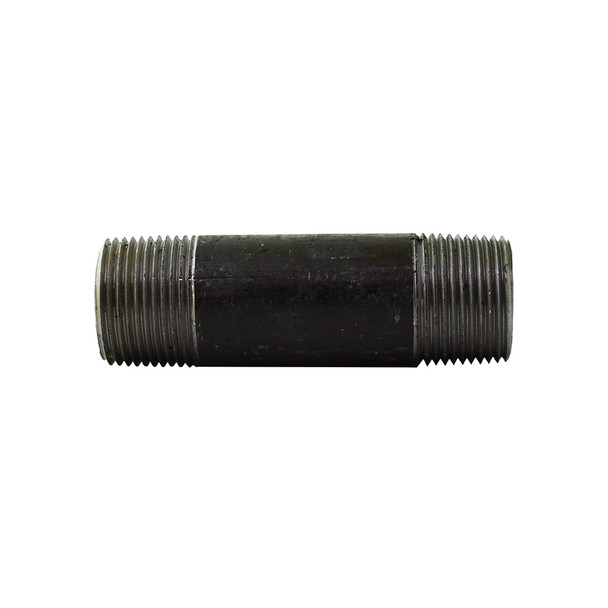 1" x 7" Black Iron Nipple